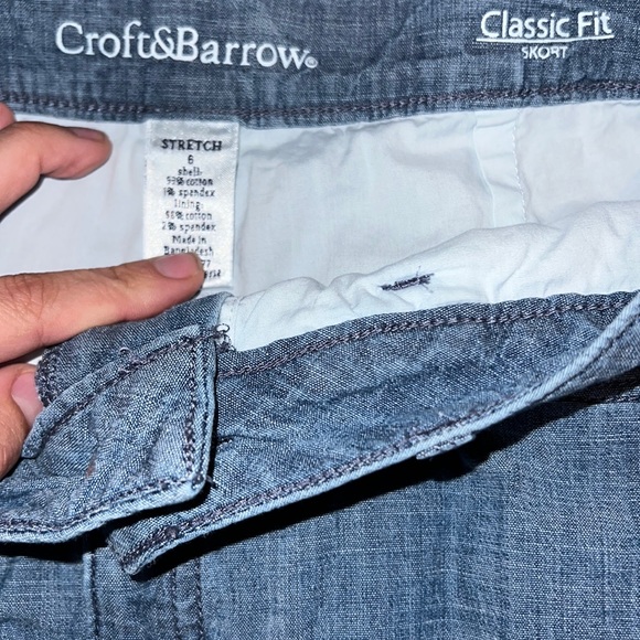 NWOT CROFT AND BARROW WOMENS STRECH CLASSIC FIT SKORT SIZE 6 - Picture 4 of 4